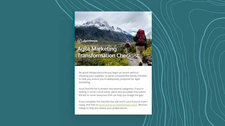 Agile Marketing Transformation Checklist